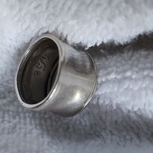 Silpada Sterling Silver Wide Band Ring size 9